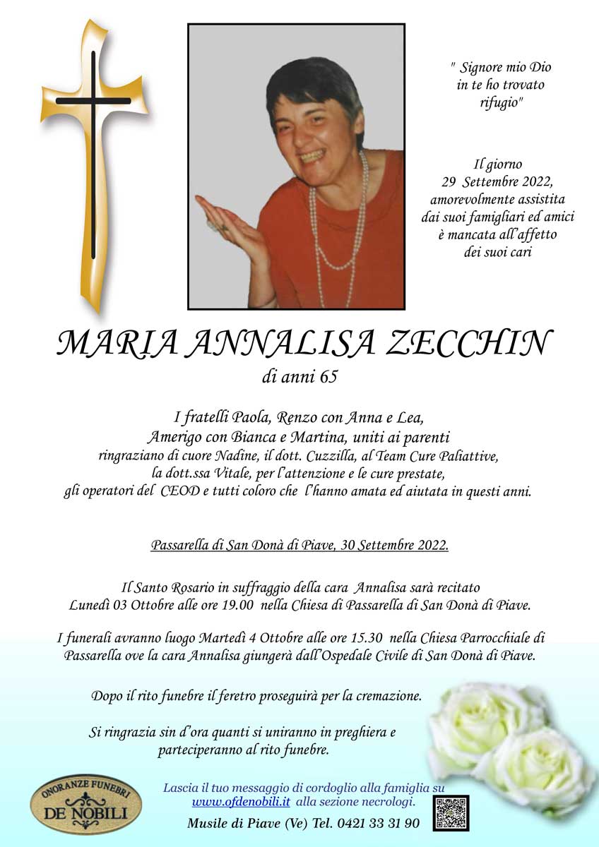 maria annalisa zecchin