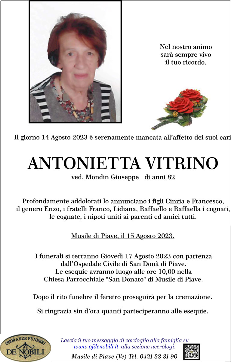 antonietta vitrino