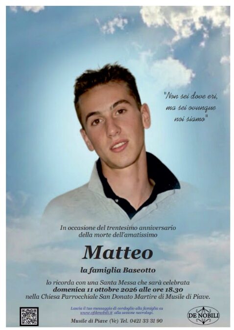 Matteo Baseotto – Anniversario